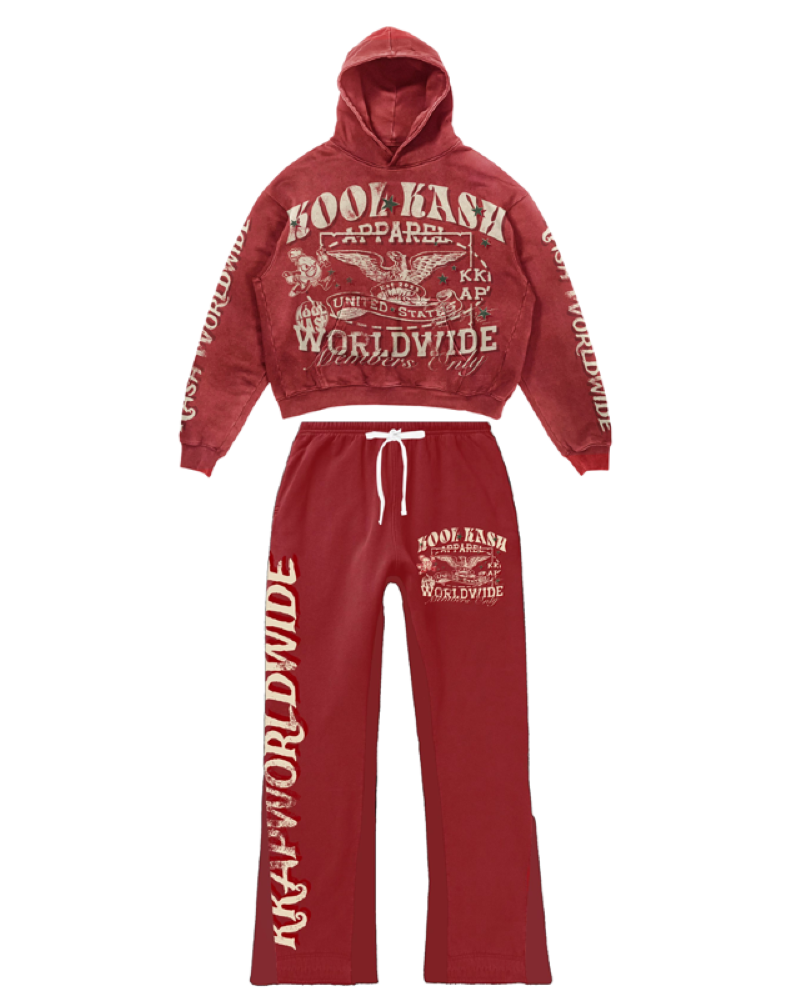 Members Only Sweatsuit - Red – KoolKashApparel Members Only Sweatsuit - Red – KoolKashApparel