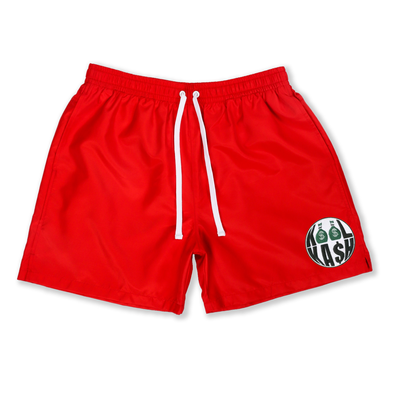 Red Nylon Shorts